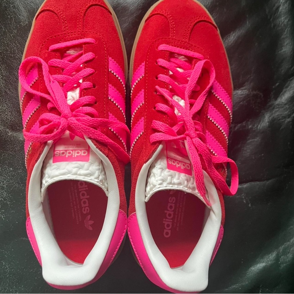 Adidas Women's Red and Pink Sneakers